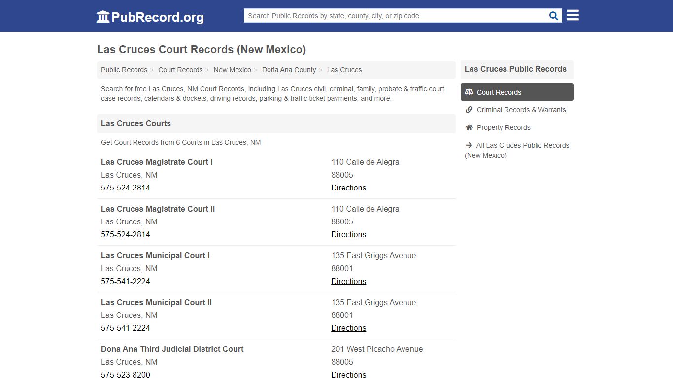 Free Las Cruces Court Records (New Mexico Court Records) - PubRecord.org
